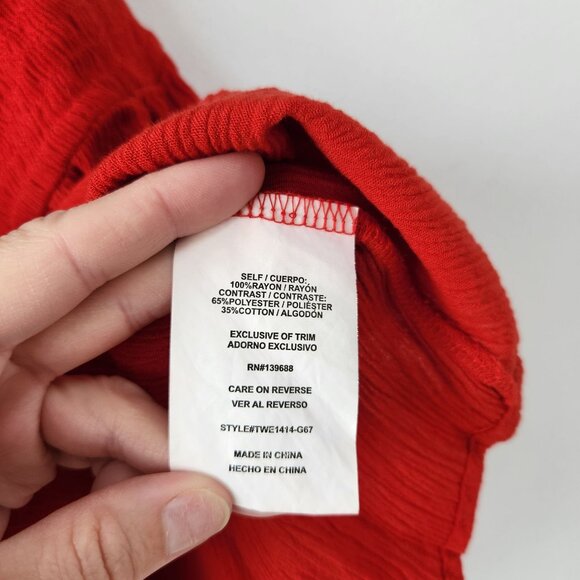 BUNDLE (2) Altar'd State Tank Tops White Red Boho Embroidered Lace Women's S - Picture 6 of 16